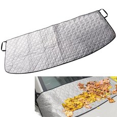 DYEKNEE 자동차 전면 윈드실드 와이퍼 스노우 커버 1개 169.9 x 45cm66 17.75인치 먼지 서리 보호 커버 탄성 밴드 + 흡착 비파괴 설치 액세서리 대부분