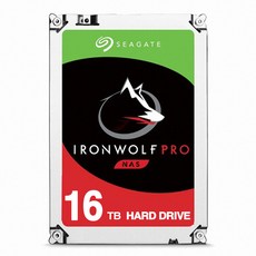 씨게이트 Seagate IronWolf Pro 16TB (ST16000NT001) - NAS용 (구모델 ST16000NE000)