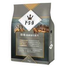 帥哥水族【福壽 P.S.D 海神】陸龜飼料 (3KG) 【高纖強化】提摩西草 絲蘭 豹龜 蘇卡達 赫曼 紅腿, 1個