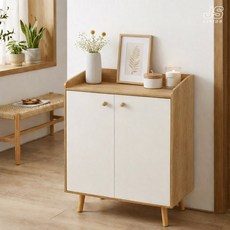 JS리빙 현관 3단 신발장 정리대 원룸 문달린 신발 원목 수납장 우드 거실 다용도 수납 정리함 인테리어 대형 조립식 정리대 선반 학원 사무실 간이 슈즈렉 EDW-WF06053032, 4단, 이미지참고