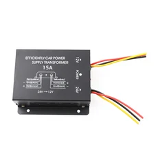 자동차 인버터 캠핑용 시거잭 전원 공급 장치 스텝 다운 트랜스 포머 24V-12V 컨버터 10A 15A 20A 30A 출력 메모리 전력 고출력-낮은