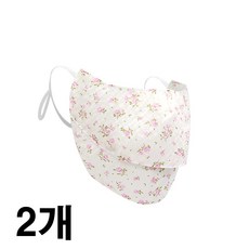 인콘트로 아사 자외선차단 2단 스포츠마스크 골프마스크, 로즈분홍색, 2개