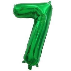 짙은 녹색 헬륨 마일라 호일 숫자 풍선 생일 파티 축하 장식 졸업 기념일, 1개, 3. Green-7