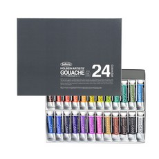 홀베인 수채과슈 G715 HGC 24색 세트 15ml tube, 상세페이지 참조