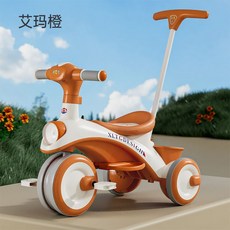 유모차자전거 어린이 자전거 세발자전거 유모차 유아 스쿠터 가드레일 등받이형 탈착식 페달, 11인치, O, 1개