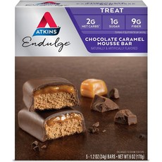 ATKINS 黑巧克力焦糖餅乾棒, 1盒, 170g