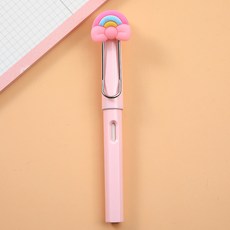 백송 인피니티 스마트 무한연필 지우개 반영구 캐릭터 오래쓰는 귀요미 단체 선물 학생 학용품, 무지개