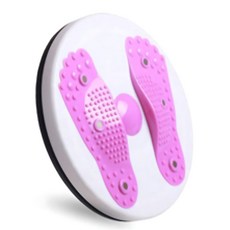 어르신 실내운동 발지압자석 허리 트위스트 체형교정 원반 다이어트 유산소, 1개, 핑크