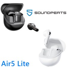 SOUNDPEATS Air5 Lite 真無線藍牙耳機，支援LDAC高解析音質與空間音效, 黑色