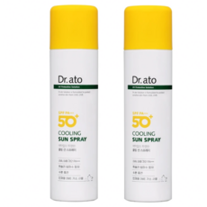 닥터 아토 쿨링 선 스프레이 150ml x 2 저자극 자외선차단 쿨링 아기 온가족 차단제, 2개