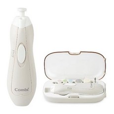 Combi MiniCare 親子電動磨甲機 嬰幼兒成人指甲修護器 附收納盒 夜間照明, 1個, 【現貨】MiniCare(米)