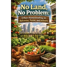 (英文圖書)No Land No Problem: Urban Homesteading on Balconies Patios and Indoors 平裝版, Independently Published, English