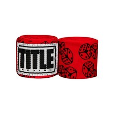 【神拳阿凱】TITLE 拳擊手綁帶 手綁帶 手繃帶 纏手 450cm 多色印花, 骰子, 1個