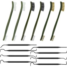 엔블로 스로틀 바디 키트 카뷰레터 클리닝 토치 팁 및 먼지 제거 세트, 6 Double-Ended