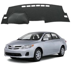 HEDAQI 토요타 코롤라 2007 2008 2009 2010 2012 2013용 대시 커버 대시보드 커버 매트 맞춤형 2007-2013용 보호 액세서리 레드 엣지 1822, Corolla 2007-2013 그레이