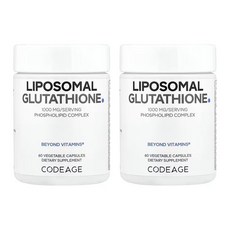 코드에이지 2개X 리포소말 글루타치온 1000mg 캡슐 60정(캡슐당 500mg), AGE12159-2, 2개, 60정