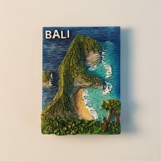 印尼 巴厘島 佩尼達島 旅遊紀念品 創意 立體 精靈墜崖 磁力冰箱貼 風景, 如圖所示