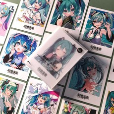 臺灣出貨 初音未來LOMO卡miku米庫公主殿下週邊自印拍立得照片卡書簽留言卡, 1個, 【初音未來】5.8*7.8,【拍立得-LOMO卡40張一盒】