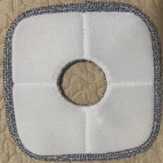 桃園48H 加厚旋轉拖把圓形替換布 棉柔吸水 淨汙分離 免手洗 旋轉平板拖把布, 1個
