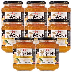 꽃샘 꿀유자차, 580g, 8개, 580g, 1개입