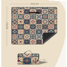 幾何圖案加厚柔軟野餐墊 200*300公分, 波洗米亞150*200公分