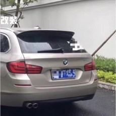 카본 자동차 윙 리어 루프 스포일러 블랙 캡 BMW 5시리즈 F11 M 스포츠 535i 10-17 호환, 진짜 카본
