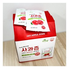 [후레쉬] Fresh HACCP 인증 경북 의성 사과 100% 사과즙 100ml x25팩, 50개, 상세 설명 참조