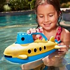 HM 수동으로 움직이는 장난감잠수함 아이목욕장난감, 노랑,블루, 1개