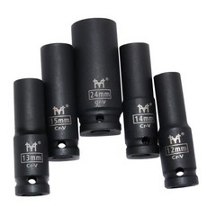 렌치1/2 "인치 드라이브 딥 임팩트 소켓 미터법 공기 공압 소켓 렌치 헤드 10-38mm 표준 내구성 자동차 자, 21 13mm