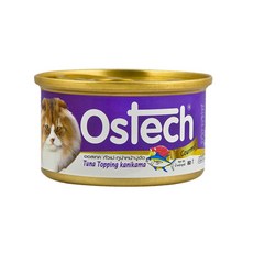 歐司特 Ostech 無穀貓罐 鮪魚佐蟹肉棒副食罐 80g, 1個, 鮪魚紅肉佐蟹肉棒