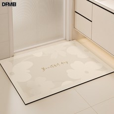 DFMEI 吸水地墊 浴室腳墊, 1個, 小白