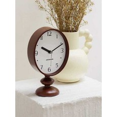 앤티크 원목 탁상시계 빈티지 디자인 감성 장식 1. A 타입, 1개
