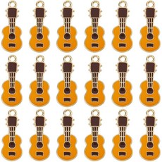 ECLATIS SUN 선캡NYCLUE 1박스 40피스 기타 참 악기 에나멜 합금 음악 옐로우 벌크 하이퀄리티 주얼리 제작 목걸이 디자인 팔찌 여성 우정 DIY 공예 용품 265