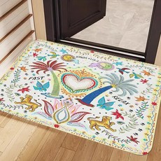 주방용 논슬립 카펫 긴 스트립 바닥 매트 러너 러그 홈 데코레이션 주방 카펫 주방용 카펫, 02 SY4351-QD