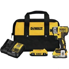 DEWALT 20V MAX 임팩트 드라이버 무선 3단속 배터리 및 충전기 포함 DCF845D1E1