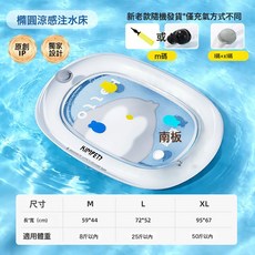 新款寵物水牀狗狗拍拍水墊夏季降溫涼墊狗窩加厚耐抓充氣注水冰墊, 1個, 灰色-南極企鵝