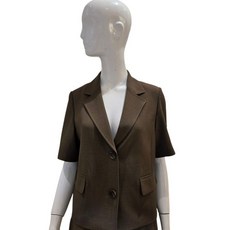 [백화점 홈쇼핑 정품] 에이비에프지 투버튼 크롭 카라 반팔 쟈켓 AGNZ3HJA2H