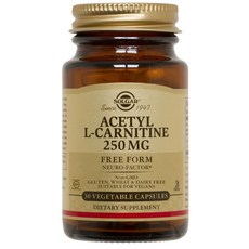 SOLGAR 乙醯左旋肉鹼 250 mg 30 粒素食膠囊 x4, 30入, 1個, 30顆