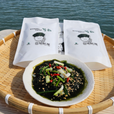 [강진수산물] 제주 청정 바다 1년 내내 신선한 자연산 감태 고단백 건강 해조류, 5개, 300g