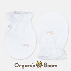 [오가닉붐]인증받은 진짜 오가닉 국내제조 무형광 출산 준비 선물 용품 미니포니 말띠해 아기 신생아 손싸개