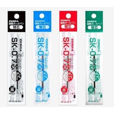 오피스크루] 제브라 클립온 4색 전용 리필심 sk0.7, 1개, refill 4색혼합