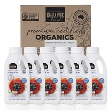 호주 키알라 유기농 팬케익 오리지날 믹스 [박스판매_6병], 345g, 6개