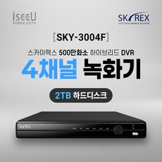 SKYREX 스카이렉스 SKY-3004F 500만화소 4채널 CCTV 녹화기 DVR, 1개, SKY-3004F(4채널 2TB)