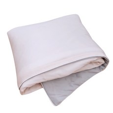 QSHION 絲滑冰感涼被 降溫透氣散熱涼感被 抑菌防蟎寢具 被子 送禮首選, 粉灰色