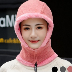 에이빅 방한용 겨울 기모 바라클라바, 그레이