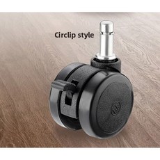 1.5인치 의자 바퀴 캐스터 교체용 소프트 무음 책상 (작업용 의자 고하중 안전 회전 사무실 바퀴), 4pcs 1 5inch C 2
