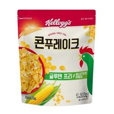 켈로그 콘 푸레이크 시리얼, 1.2kg, 2개