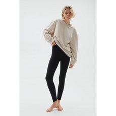 HM 브랜드관 코튼 저지 레깅스 블랙 0989024001