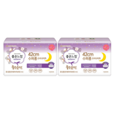 좋은느낌 좋은순면 생리대 패드형, 슈퍼롱, 20개입, 2개