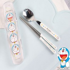 라담상점 도라에몽 수저젓가락세트 아동젓가락